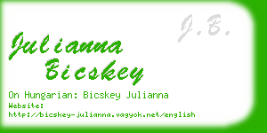 julianna bicskey business card